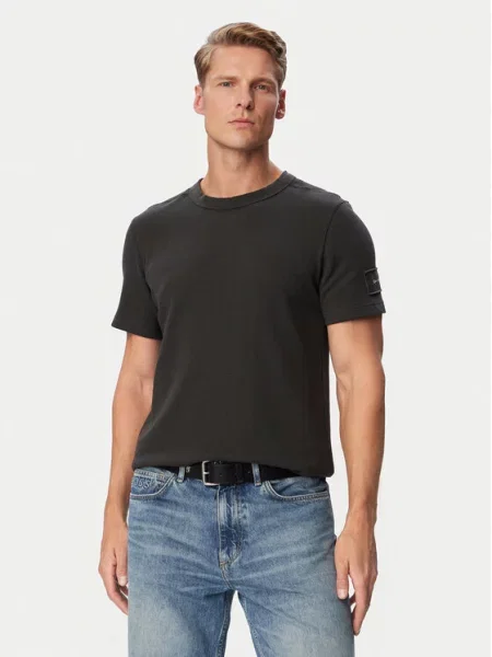 Calvin Klein Jeans T-Shirt Σκούρο καφέ