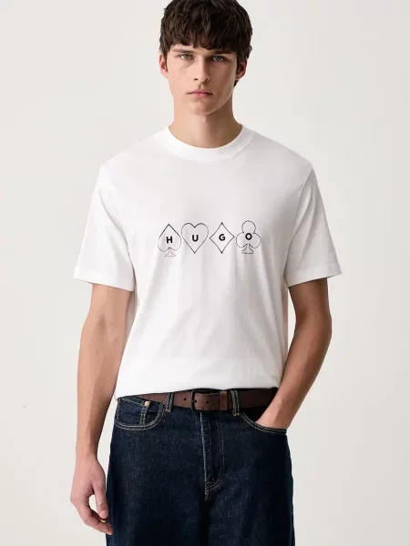 HUGO T-shirt Doudi biała