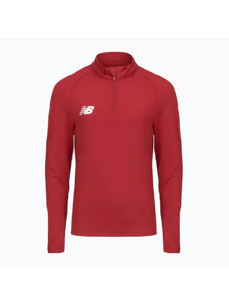 Pulover de fotbal pentru copii New Balance Training Zip tricotat maroon