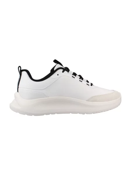 Dámske topánky Calvin Klein Light Eva Run Essential LAC Suede bright white/black biela