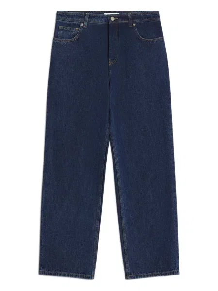 Straight fit džíny Maison Kitsuné modré