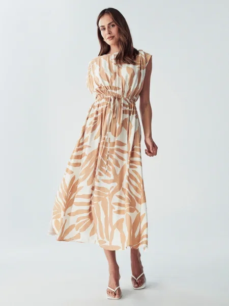 Willa Rochie Carol portocaliu pastel alb