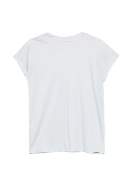 Tricou Eleventy cu decolteu în V albastru