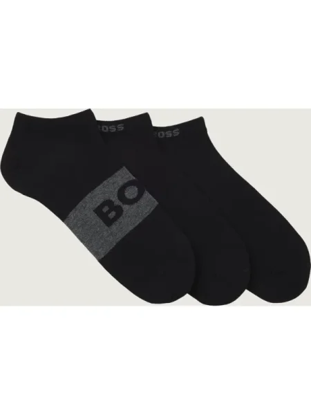 BOSS BLACK Șosete/tălpici 3 pack AS Logo CC negru
