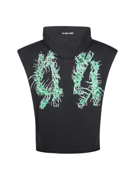 Bluza z kapturem 44 Label Group z logo czarna