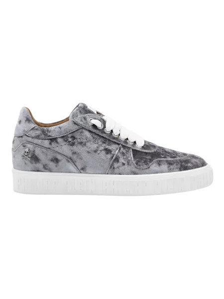 Sneakersy Philipp Plein skórzane szare
