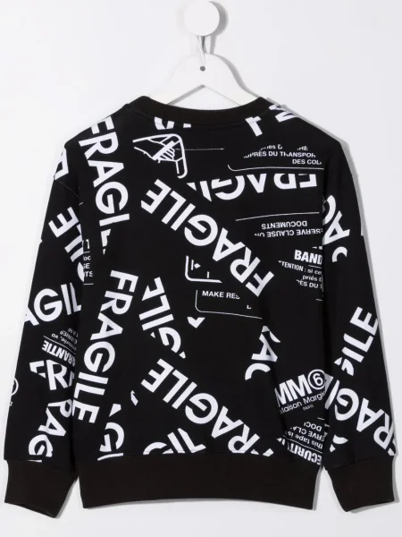 Bluza dziecięca Mm6 Maison Margiela czarna
