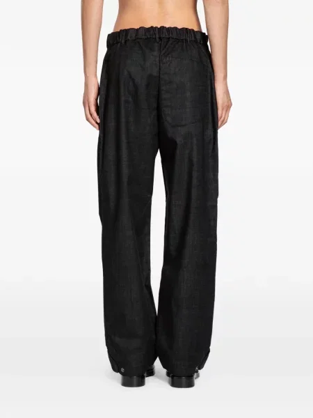 Rovné kalhoty Massimo Osti Studio černé