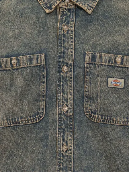 Džínová košile Dickies s oděrkami modrý