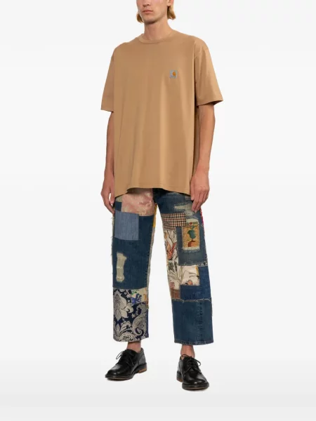 Tricou Junya Watanabe Man cu autograf maro