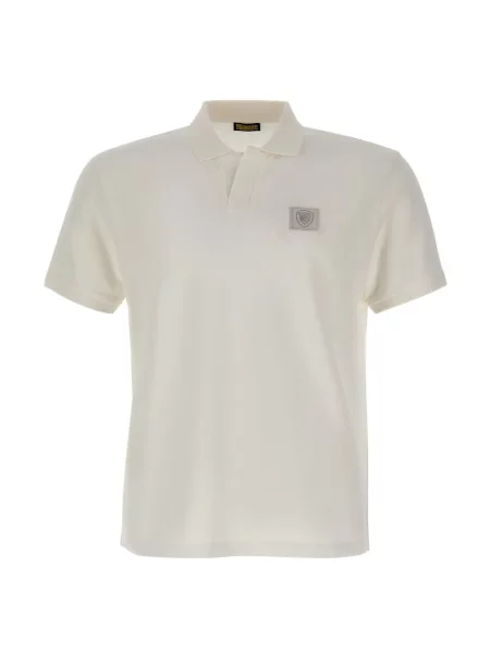 Tricou polo Blauer alb