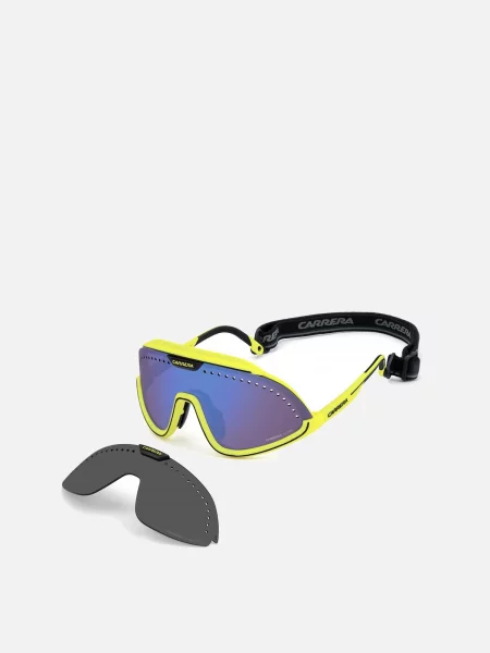 Carrera Sluneční brýle Carrera C SPORT Matte black gold MAN Sunglasses žlutá černé