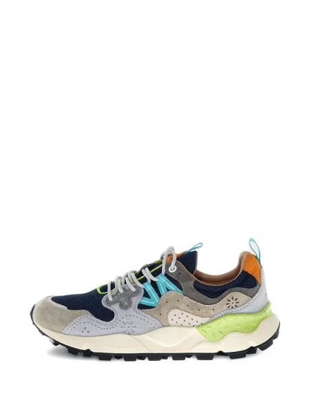 Sneakerși Flower Mountain cu model floral gri