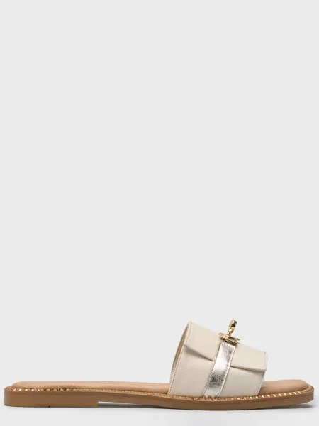 Шлепанцы Roberto Serpentini бежевые