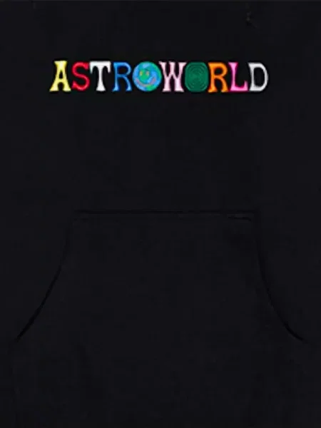 Hoodie Travis Scott μαύρο