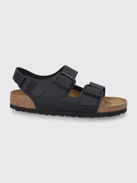 Birkenstock Sandale de piele Milano femei negru