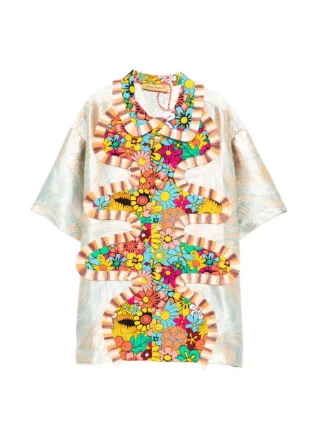 Cămașă Penultimate cu model floral cu imagine albastru