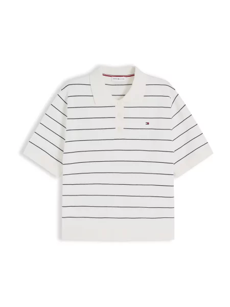 TOMMY HILFIGER Tricou bleumarin alb