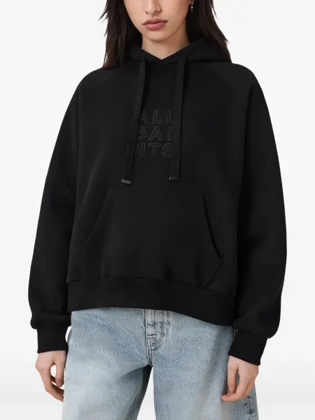 Hanorac cu glugă Allsaints negru