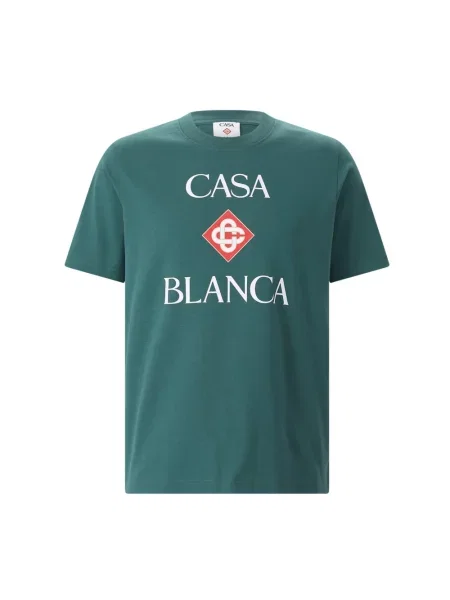Koszulka Casablanca z logo zielona