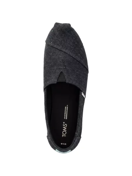 Espadrilles Toms autogrammal fekete