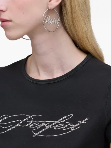 Cercei Marc Jacobs de cristal argintiu