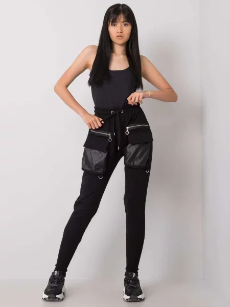 Spodnie dresowe Ex Moda czarne