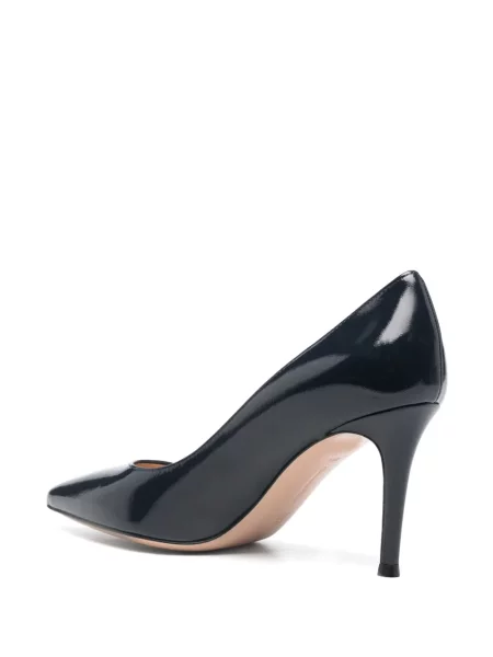 Pantofi cu toc Gianvito Rossi din piele albastru