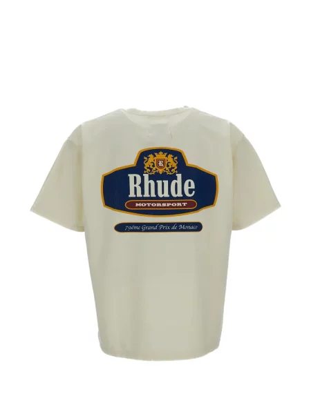 Tricou Rhude cu imagine alb
