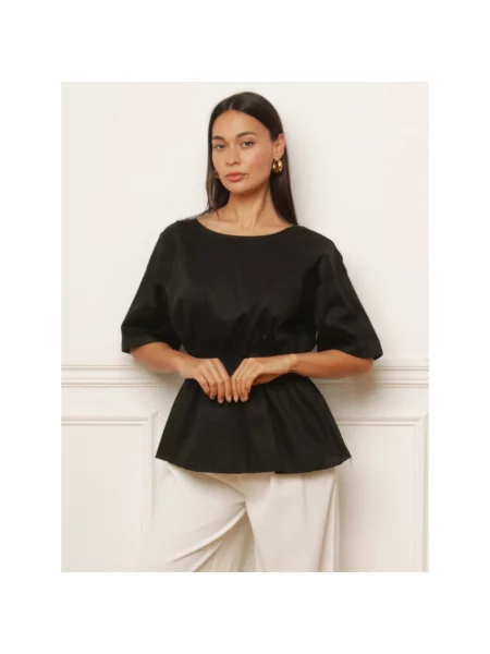 Top La Modeuse negru