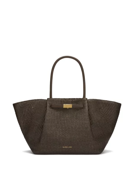 Geantă shopper Demellier maro