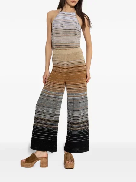 Dryžuotas kombinezonas Akep su petnešėlėmis aplink kaklą