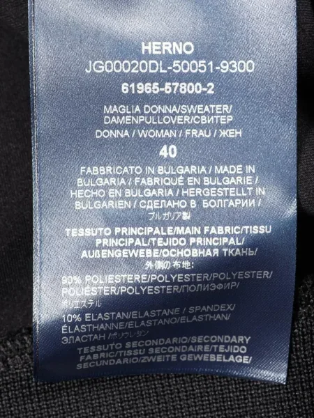 Hanorac Herno cu cataramă negru