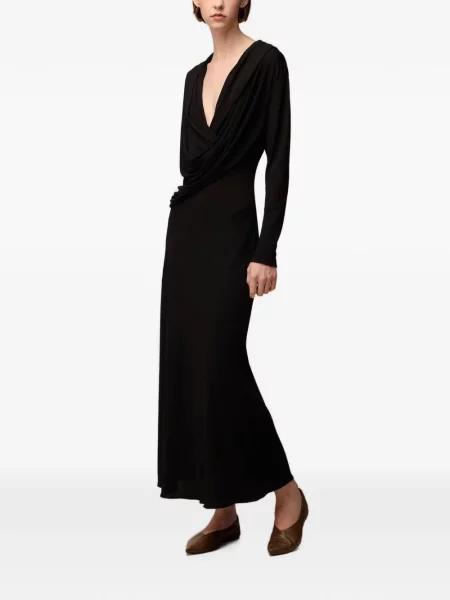 Rochie midi Retori cu glugă negru