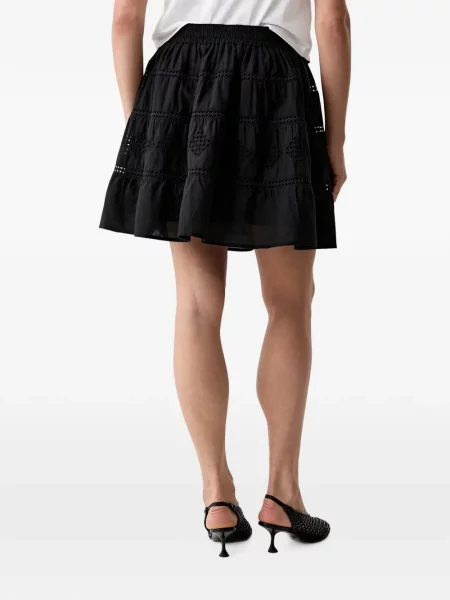 Fusta mini Marc O'polo cu broderie negru