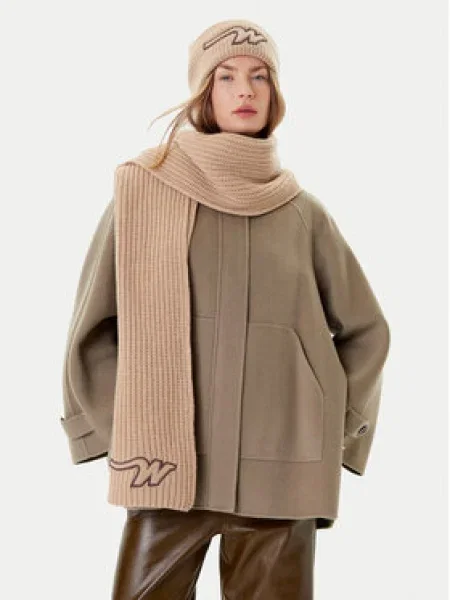 Weekend Max Mara Vlnený šál BARDIES zelená
