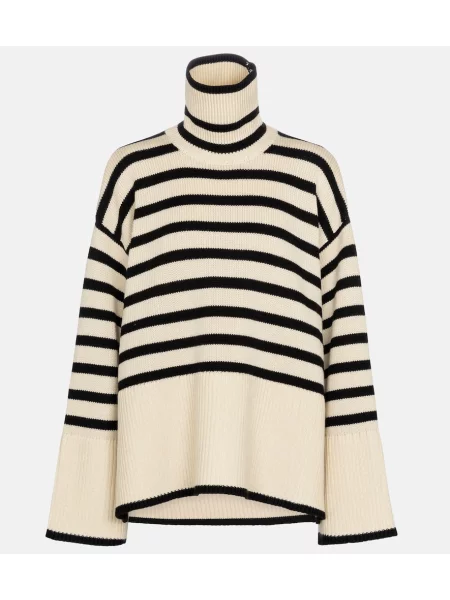 Heláncă Toteme de lână cu dungi bej