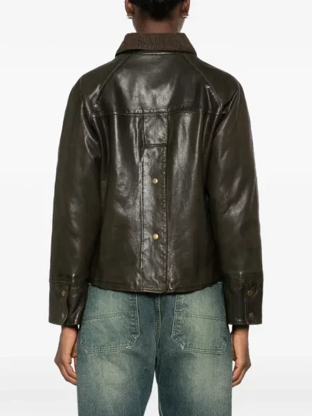 Geanta de piele Leather Authority maro