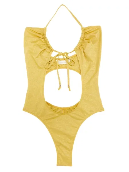 Costum de baie Palm Angels galben