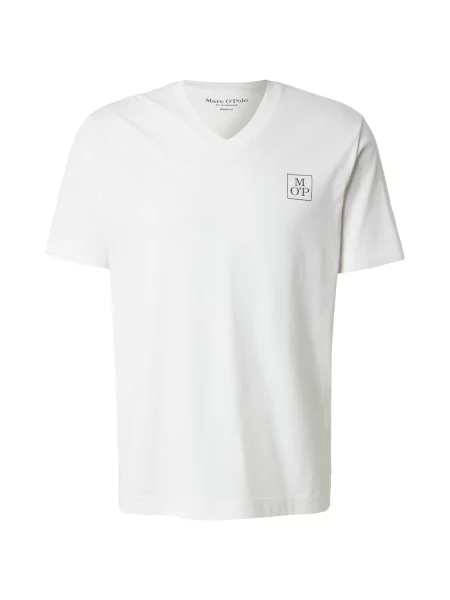 Marc O'Polo Tricou coajă de ou alb