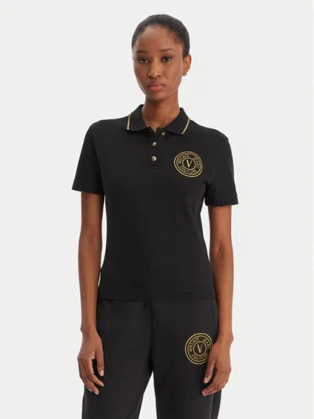 Versace Jeans Couture Тениска с яка и бял