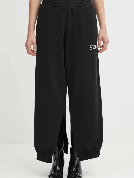 Maison Margiela pantaloni de trening din uni negru
