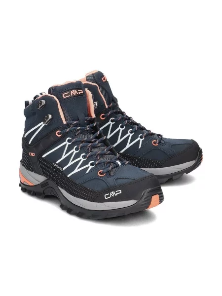 Trekové boty CMP Rigel Mid black and navy blue modré