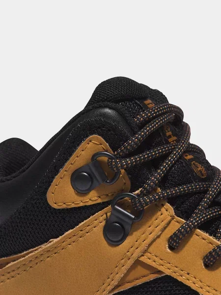 Дитячі Черевики аутдор Timberland LINCOLN PEAK WATERPROOF чорний/жовтий шкіра/штучна шкіра чорні