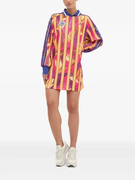 Sneakerși Adidas Terrex cu imagine cu imprimeu tropical maro