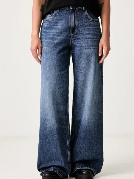 Tommy Jeans blugi wide leg pentru femei