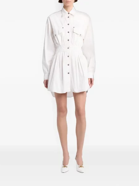 Rochie mini Versace din poplin alb
