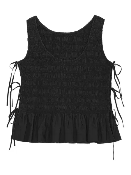 Cu peplum top Ganni negru