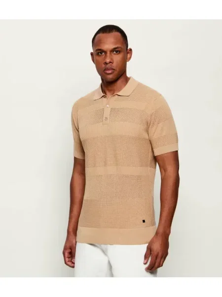 KARL LAGERFELD Tricou polo bej