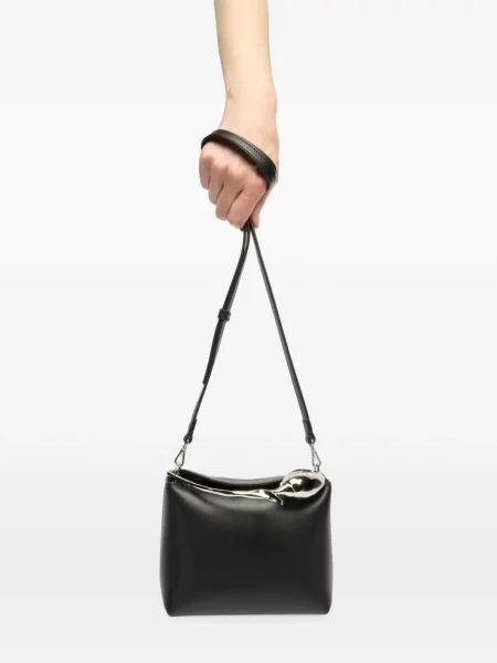 Virágos shopper táska Erdem fekete
